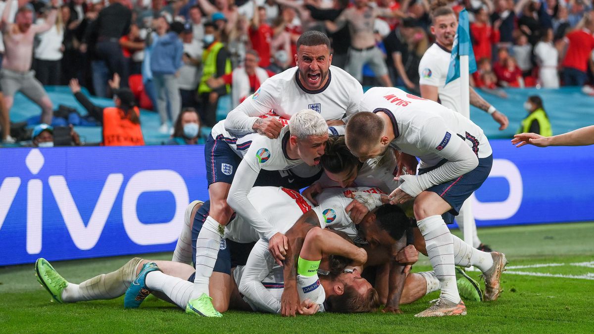 England bejubelt den Einzug in das EM-Finale in Wembley