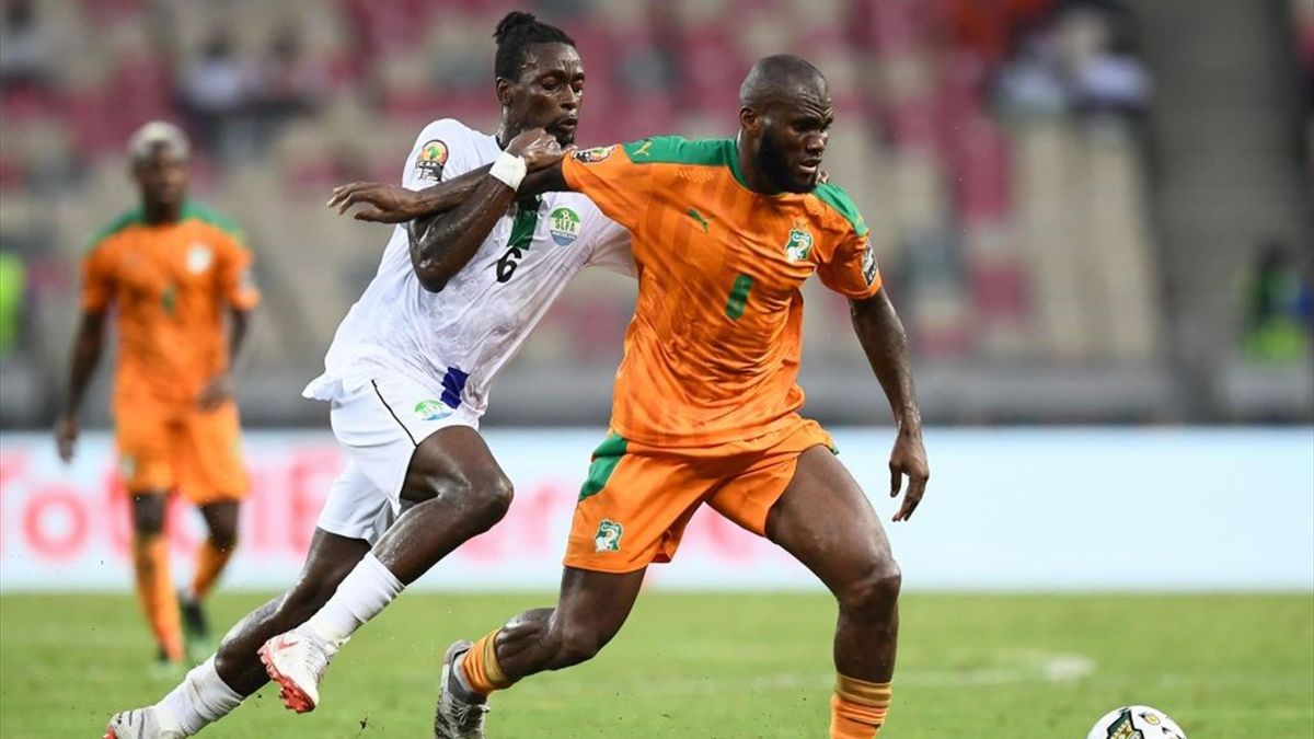 Kessié in azione durante Costa d'Avorio-Sierra Leone - Coppa d'Africa 2021