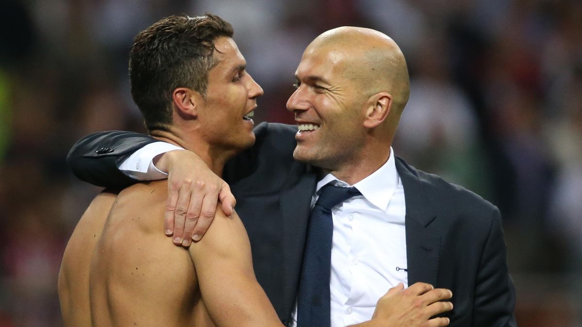 Zinedine Zidane Cristiano Ronaldo Real Madrid 2016