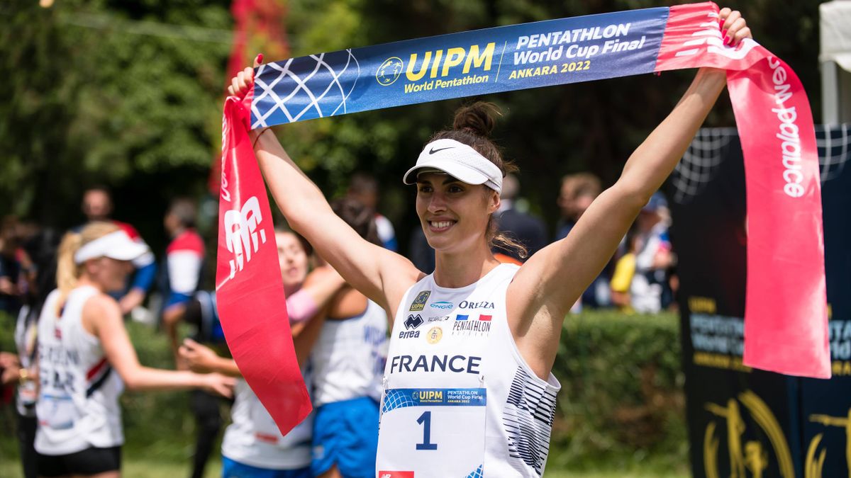 Pentathlon moderne la Française Elodie Clouvel remporte la finale de