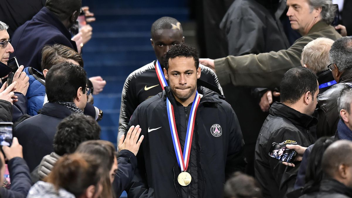 Neymar après la défaite du PSG face au Stade Rennais en finale de la Coupe de France