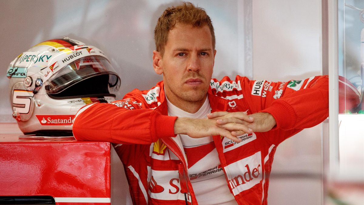 Sebastian Vettel (Ferrari) durante le prove libere del GP di Malesia, Kuala Lumpur