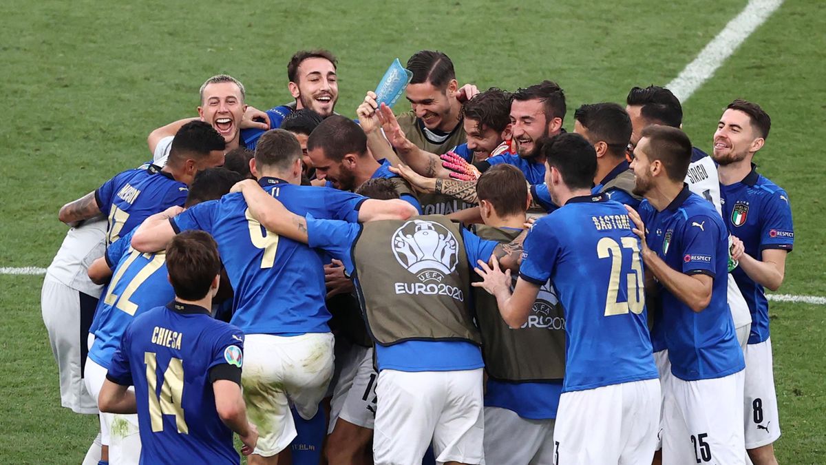 L'Italia festeggia la vittoria sul Galles, Euro 2020