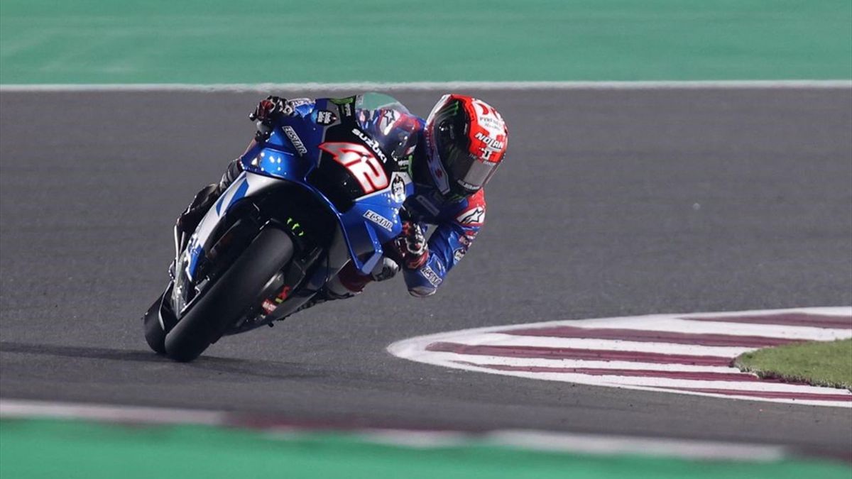 Alex Rins durante le libere 2 del Gran Premio del Qatar di MotoGP - Mondiale 2022