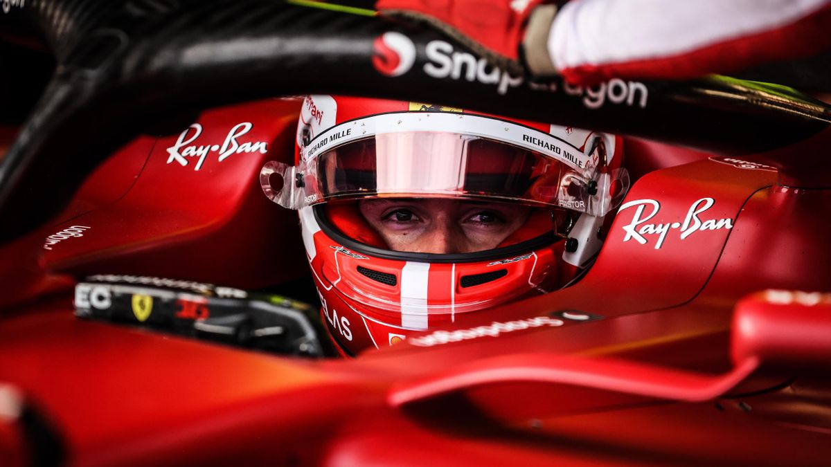 Charles Leclerc of Scuderia Ferrari returns to the garage after 2nd practice at the 2022 Australian Formula 1 Grand Prix on 8th April 2022