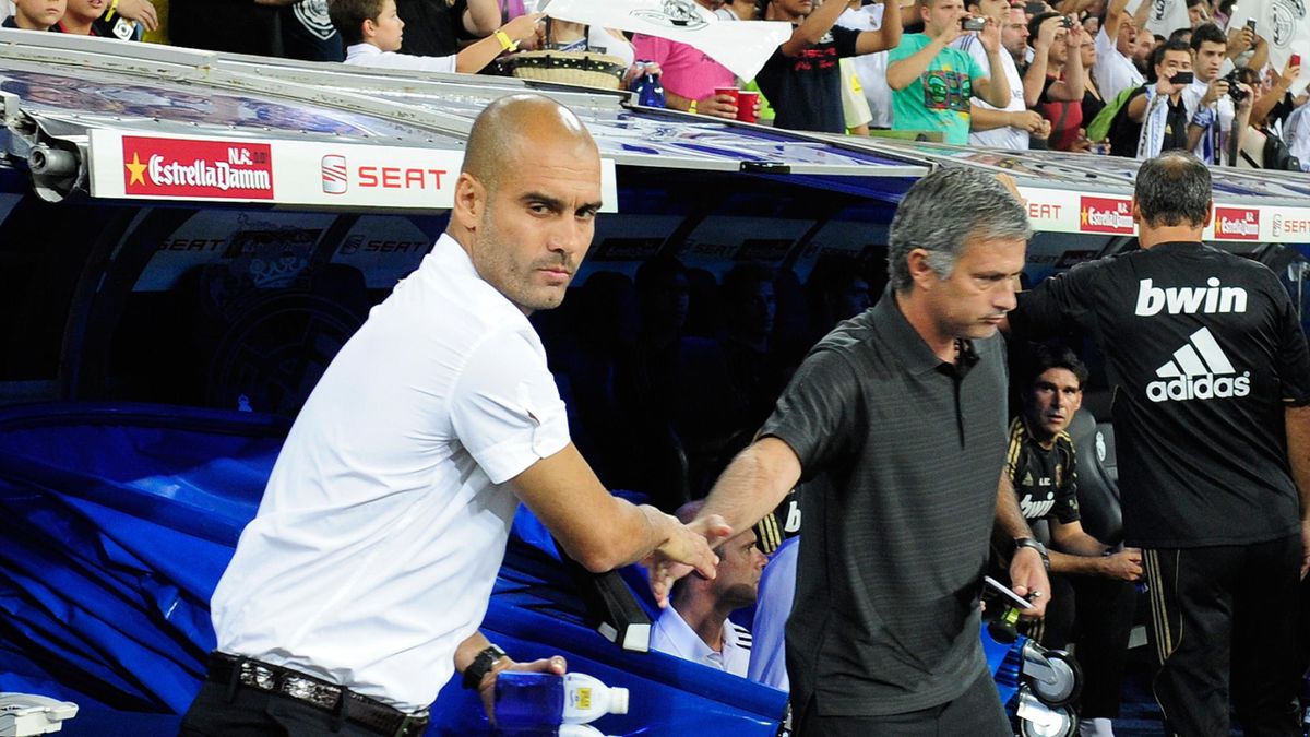 pic Louis Van Gaal Pep Guardiola Jose Mourinho pep guardiola vs jose mourinho