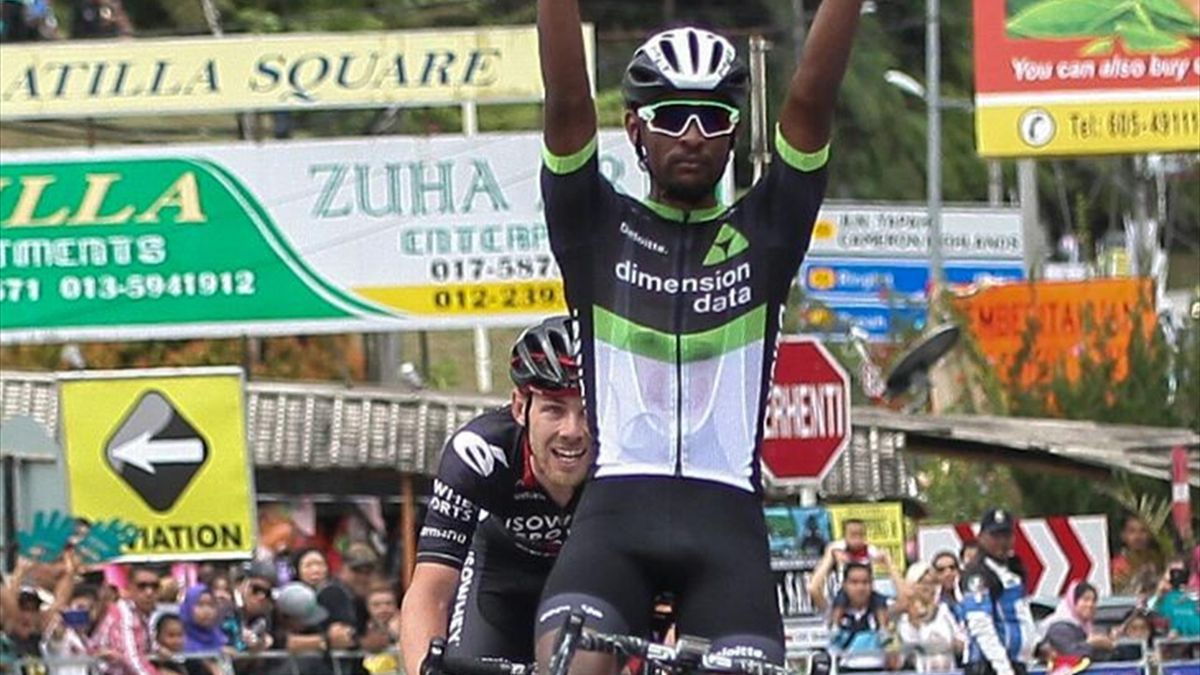 Mekseb Debesay (Dimension Data), vainqueur de la 4e étape du Tour du Langkawi