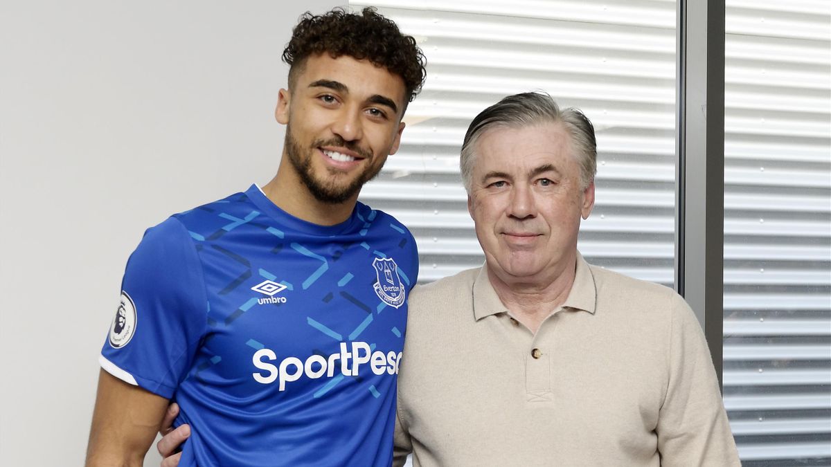 Everton S Ancelotti Calvert Lewin Bag September Premier League Awards Eurosport