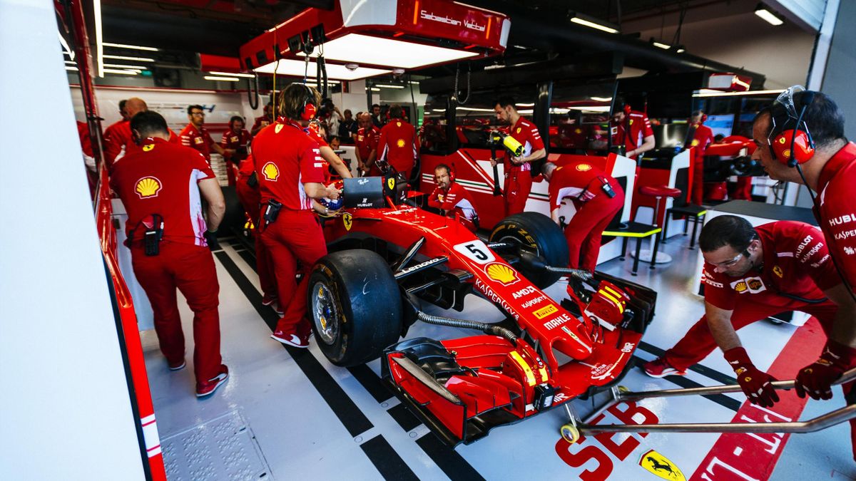 Sebastian Vettel (Ferrari) au Grand Prix de Singapour 2018