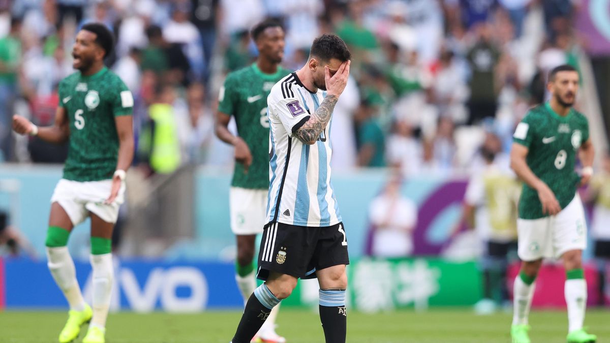 Lionel Messi avec l'Argentine face à l'Arabie saoudite
