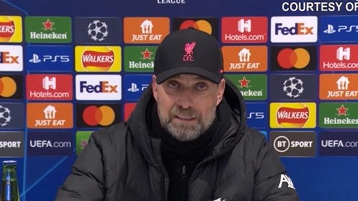 Jurgen Klopp in conferenza stampa dopo Liverpool-Inter - Champions League 2021-22