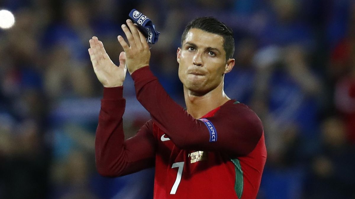 Cristiano Ronaldo was not happy after Portugal were held by Iceland