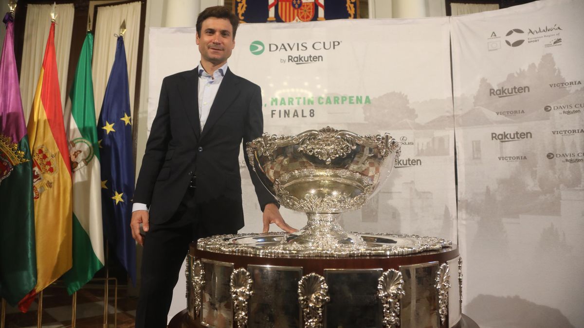 David Ferrer et la Coupe Davis à Malaga en 2022