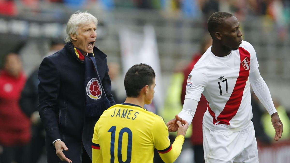 Did James Rodriguez Aim Elbow At Peru S Luis Advincula Eurosport