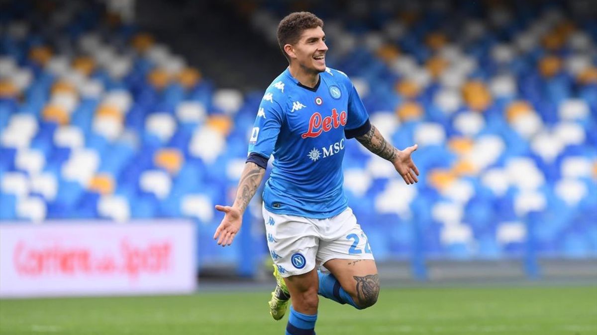Di Lorenzo esulta per il gol vittoria in Napoli-Crotone - Serie A 2020/2021 - Getty Images