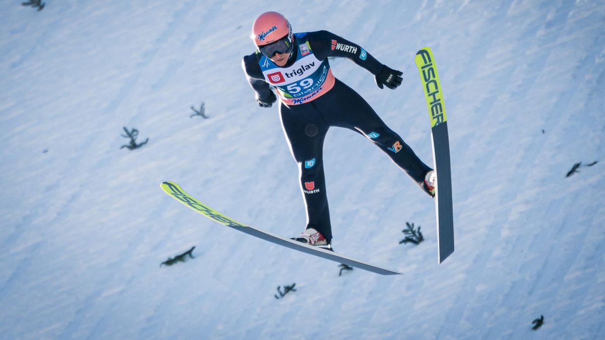 Karl Geiger beim Skiflug-Weltcup in Planica 2021