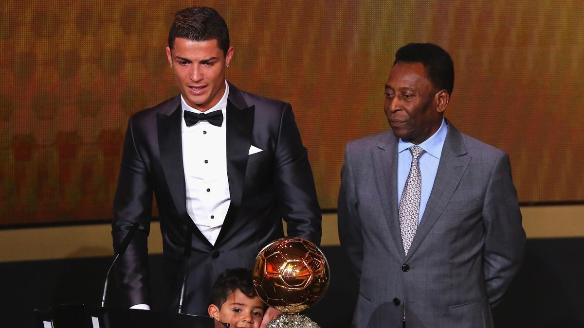 Cristiano Ronaldo și Pelé - Gala decercării Balonului de Aur, 2013