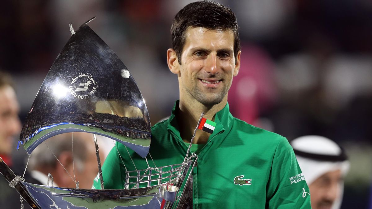 Novak Djokovic à Dubaï en 2020