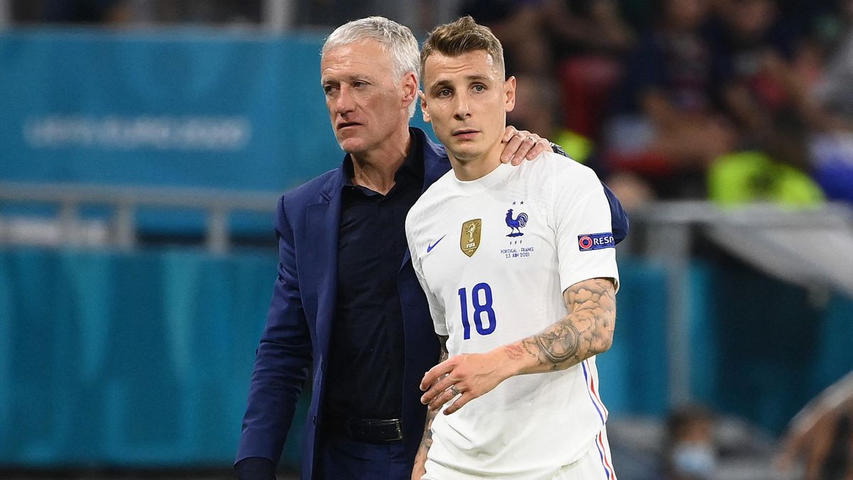 Lucas Digne zat op EURO 2020 nog wel bij de Franse selecite, maar bondscoach Didier Deschamps laat de verdediger dit jaar thuis.