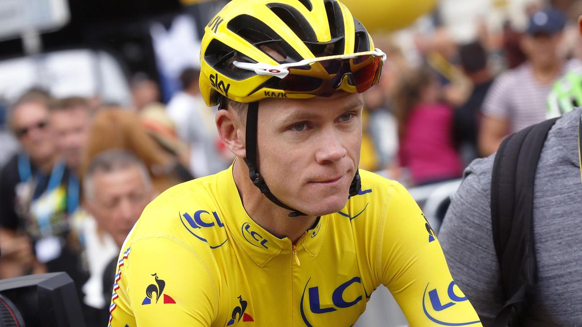 Chris Froome in Gelb bei der Tour de France
