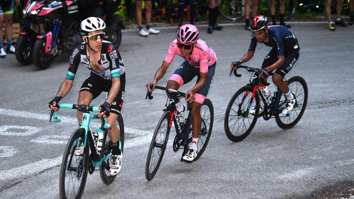 Simon Yates et Egan Bernal sur la 17e étape du Giro