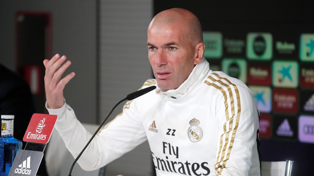 Zinedine Zidane en rueda de prensa previa al Eibar-Real Madrid