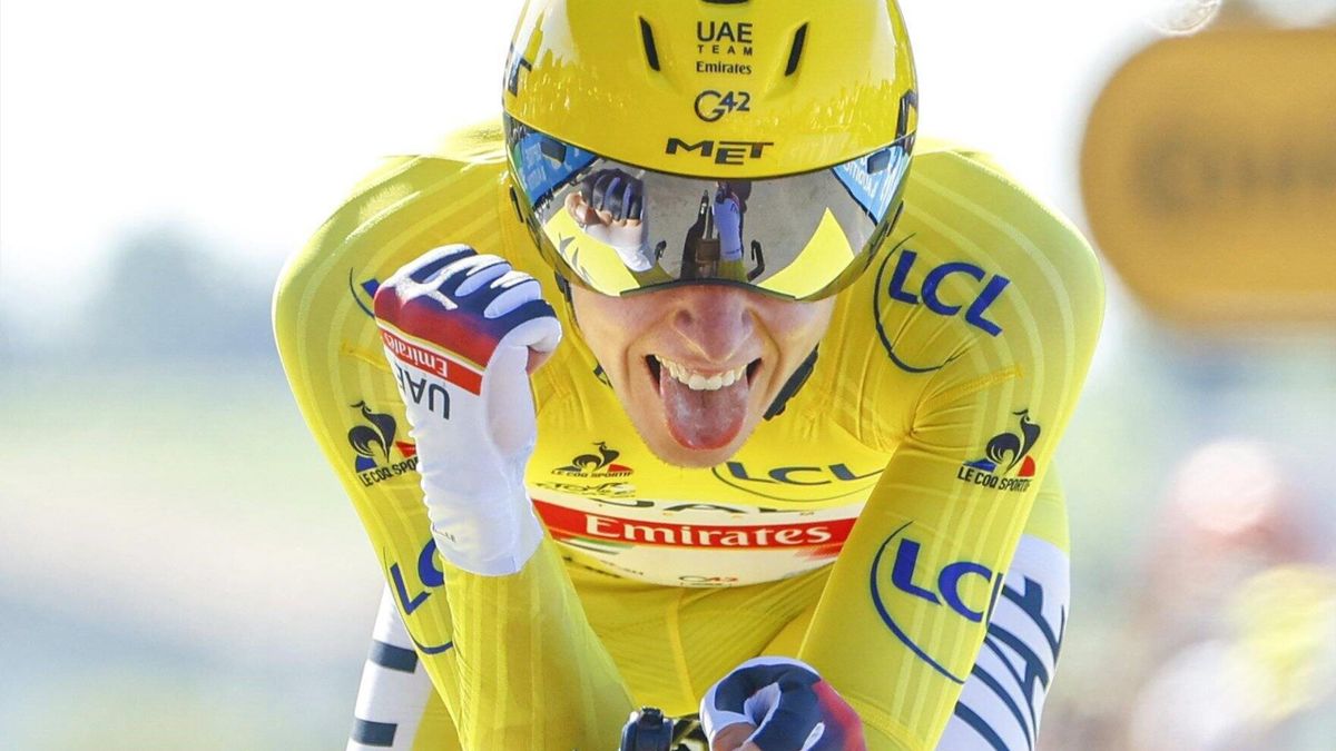 Tadej Pogacar sur le contre-la-montre de la 20e étape du Tour de France 2021