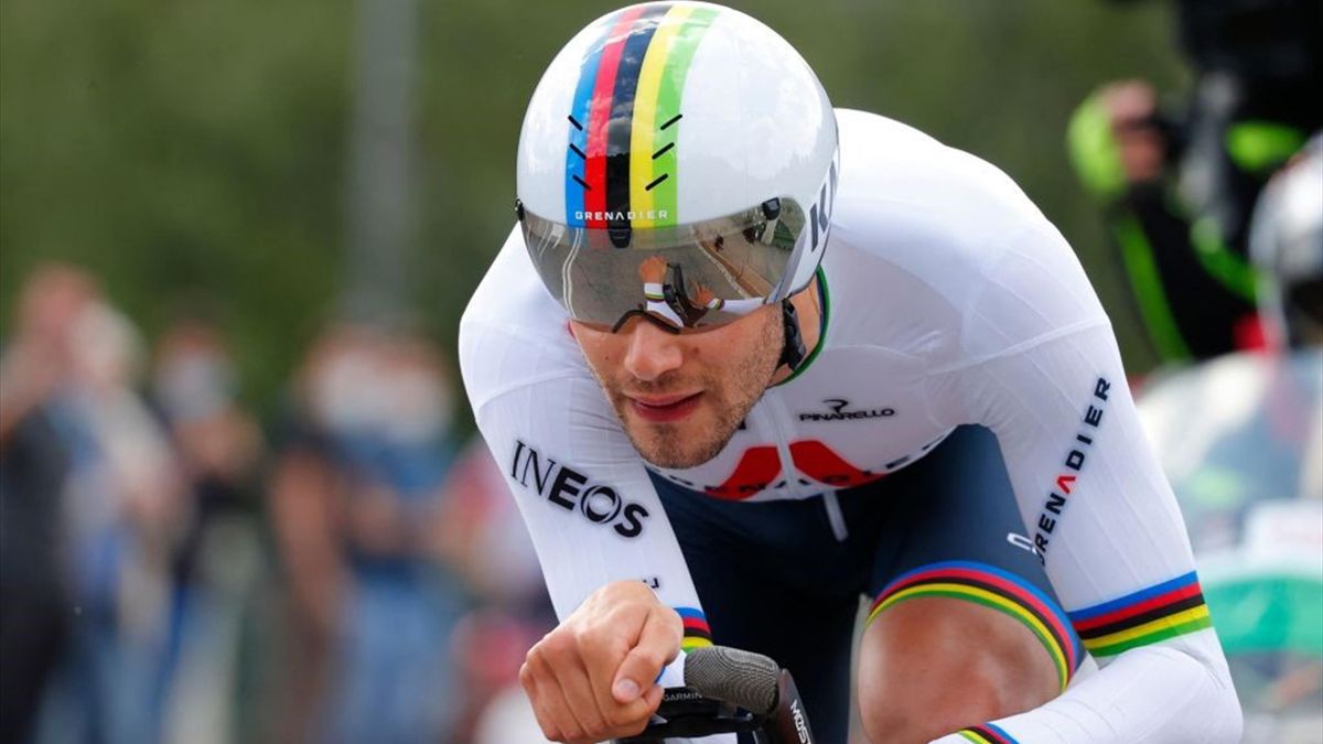 Filippo Ganna durante la cronometro di Torino - Prima tappa del Giro d'Italia 2021 - Getty Images