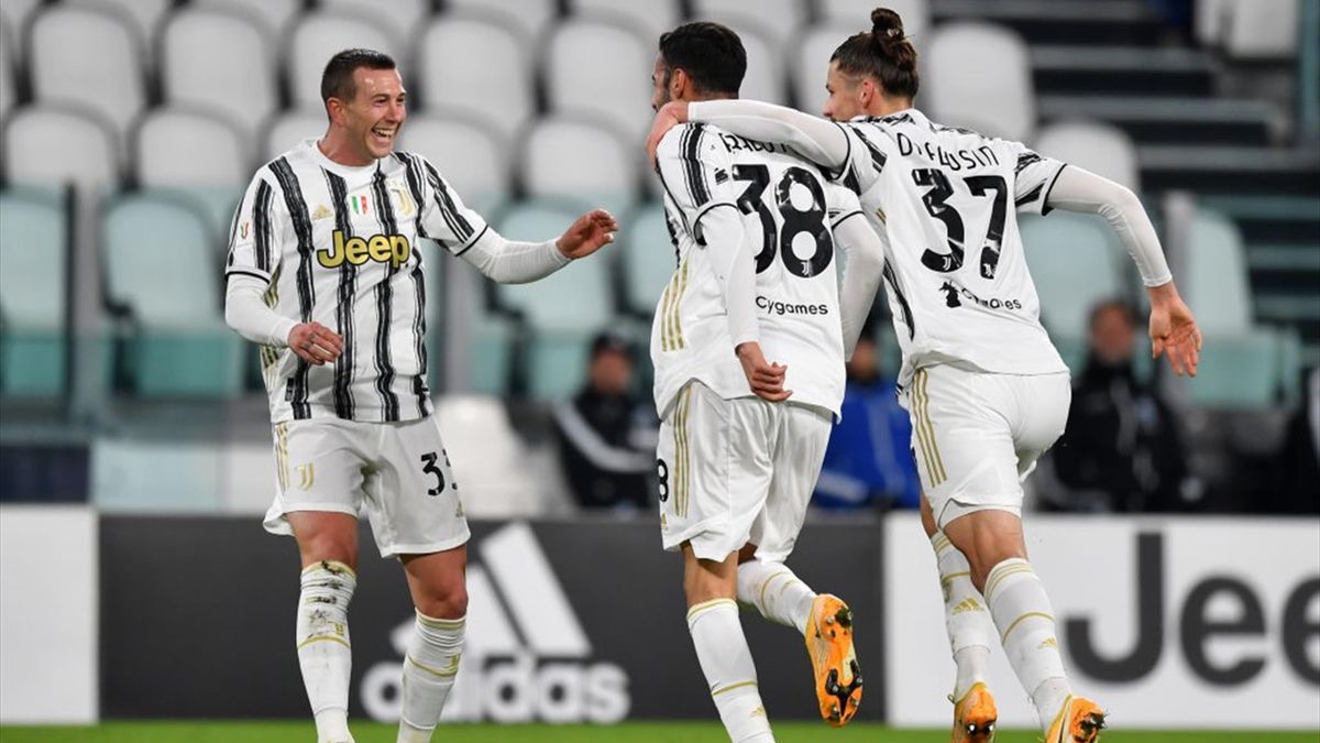 Frabotta, Bernardeschi și Radu Drăgușin - Juventus-SPAL - Coppa Italia 2020/2021
