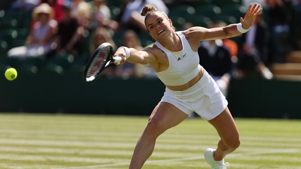 Maria Sakkari à Wimbledon en 2022