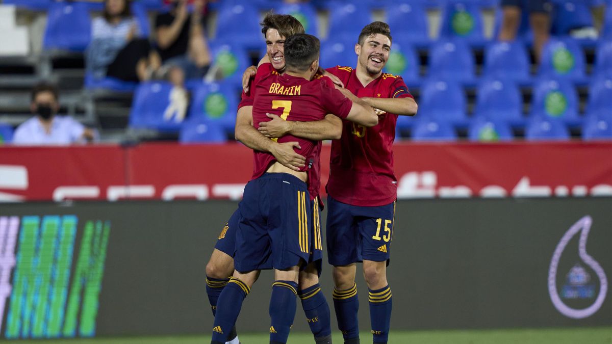 Les habituels espoirs espagnols à la fête, à l'image de Manu Garcia, lors du match amical Espagne - Lituanie