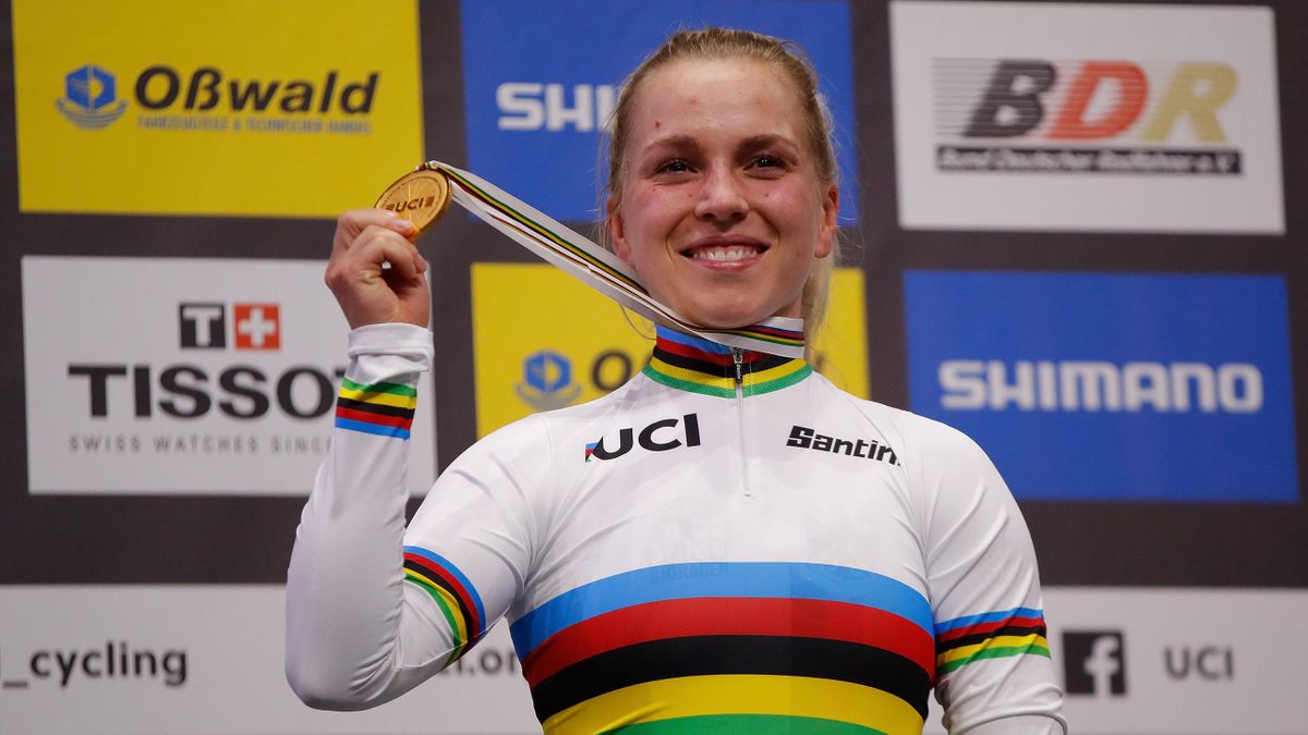 Bahnrad-WM: Emma Hinze sprintet zu Gold im Keirin - Eurosport