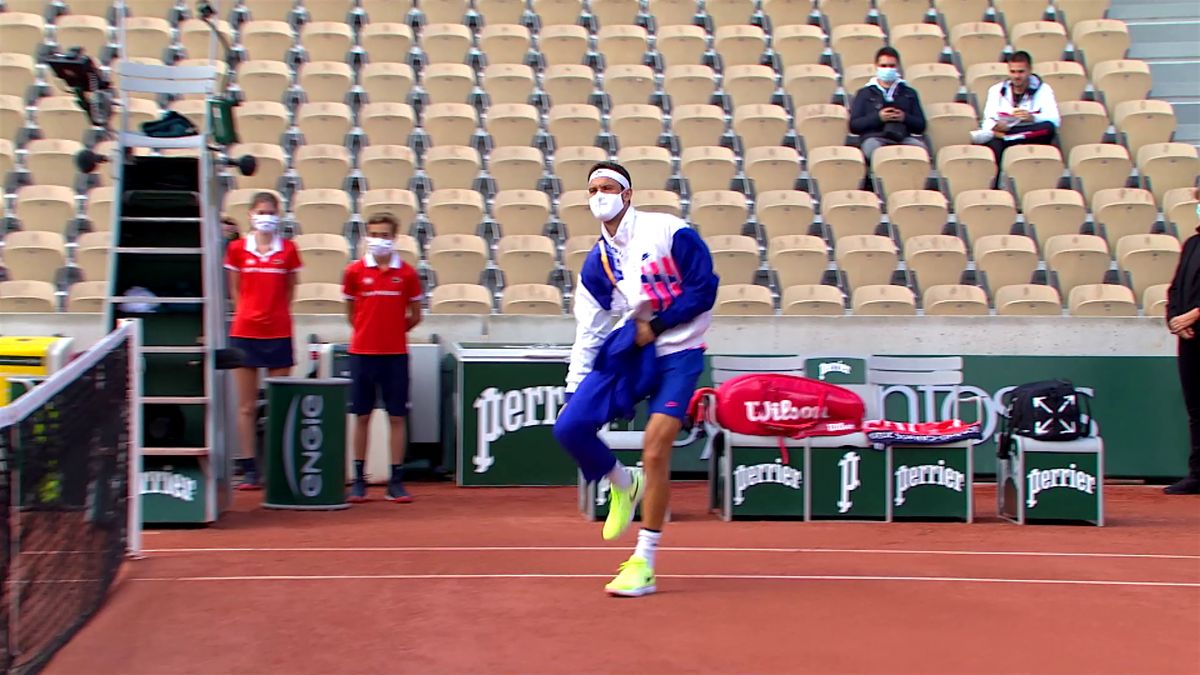 French Open 2020 - Grigor Dimitrov has hilarious struggle ...