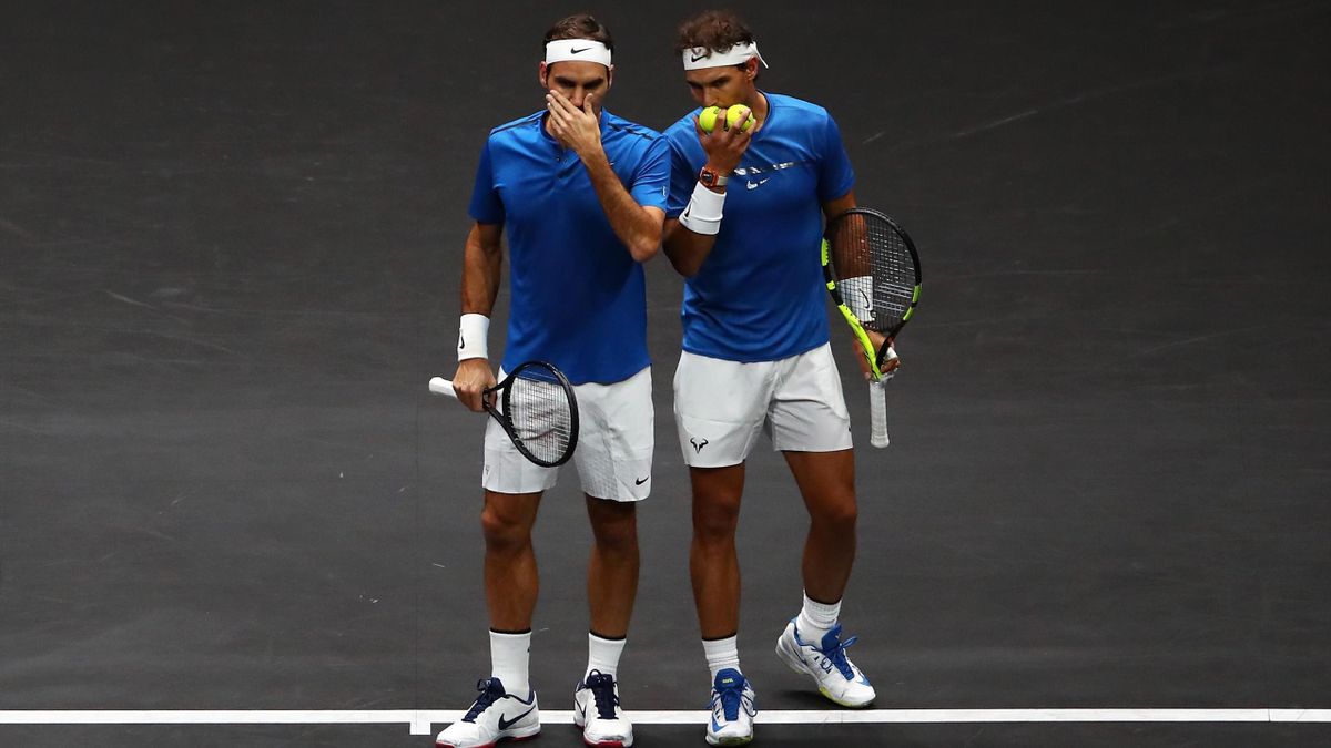 Federer en Nadal overleggen samen