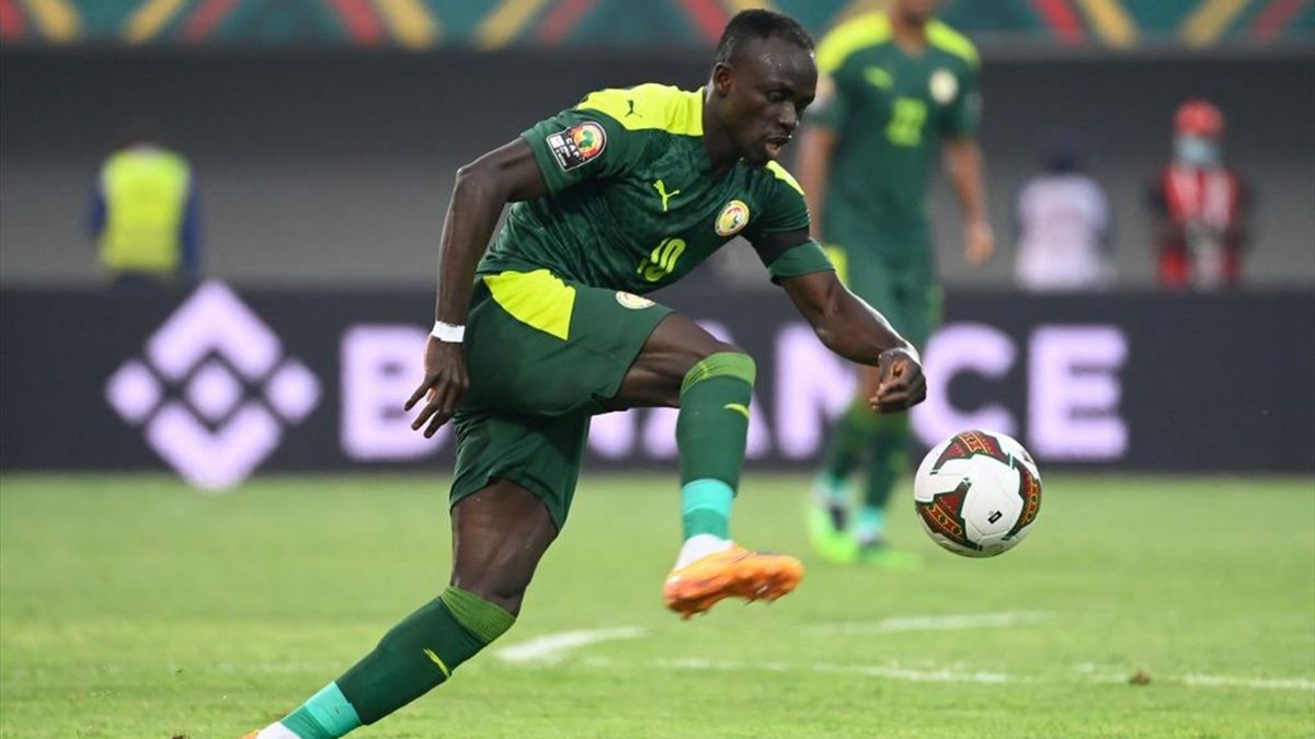 Mané in azione durante Senegal-Capo Verde - Coppa d'Africa 2021