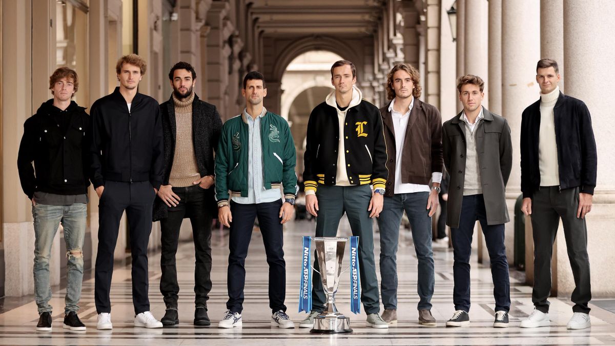 Les huit joueurs engagés lors du Masters 2021 à Turin