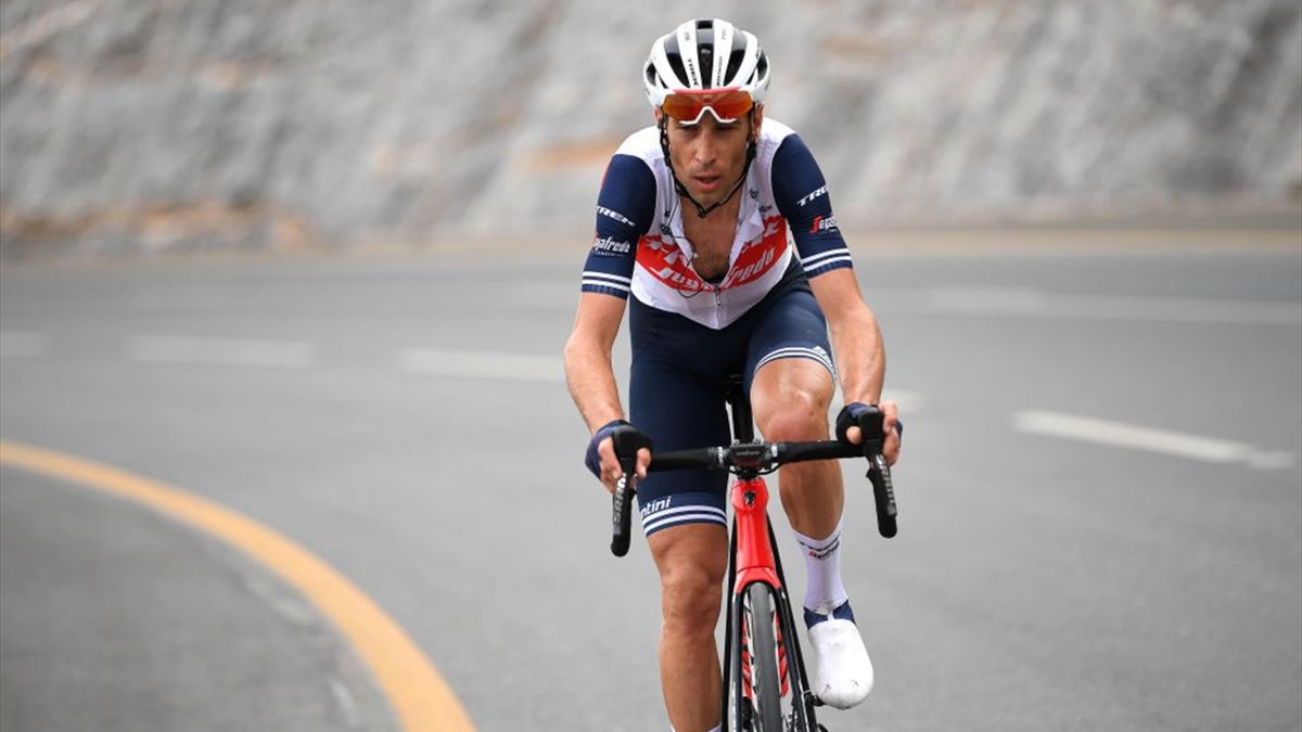 Vincenzo Nibali attacca all'UAE Tour 2021 - Getty Images