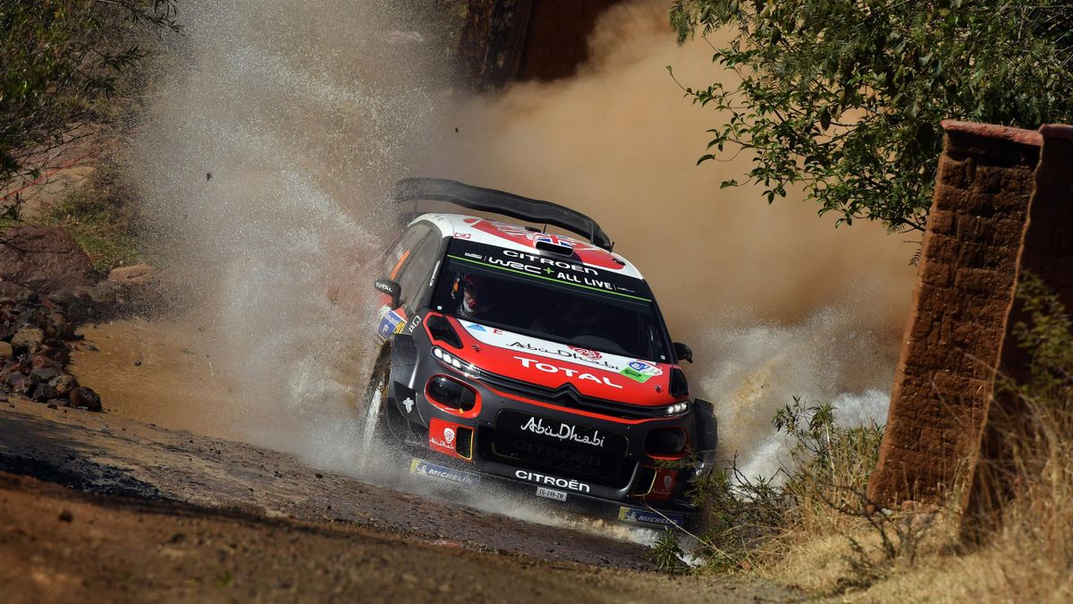 Kris Meeke of Great Britain and Paul Nagle of Ireland compete in their Citroen Total Abu Dhabi WRT Citroen C3 WRC during the Shakedown of the WRC Mexico on March 8, 2018 in Leon, Mexico.