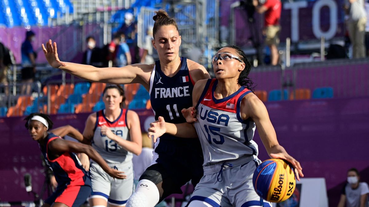France-USA (3x3 basketball, Tokyo, Ana Maria Filip)
