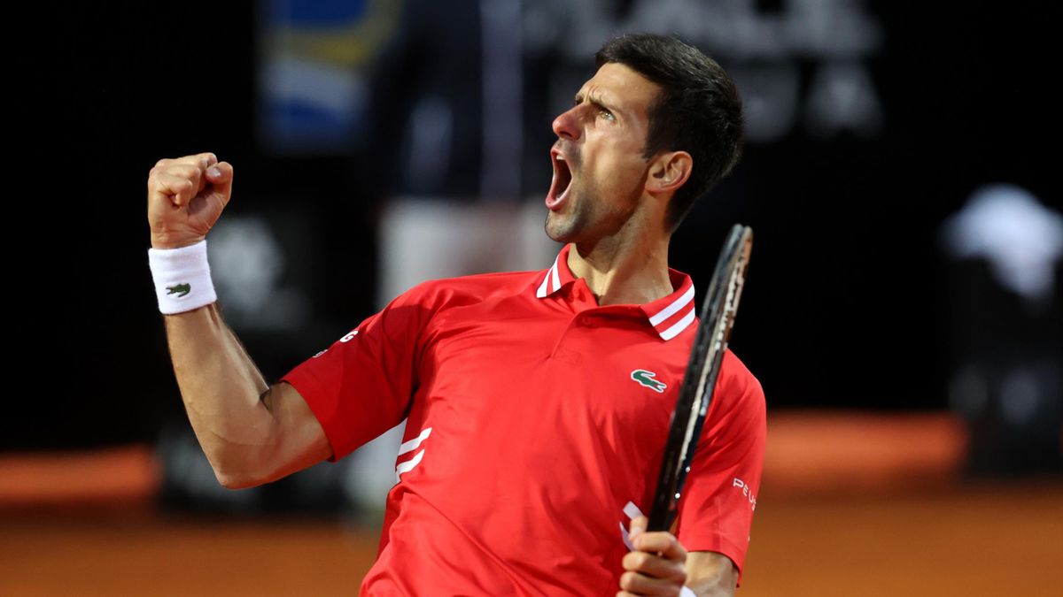 Novak Djokovic steht beim ATP-Turnier in Rom im Finale