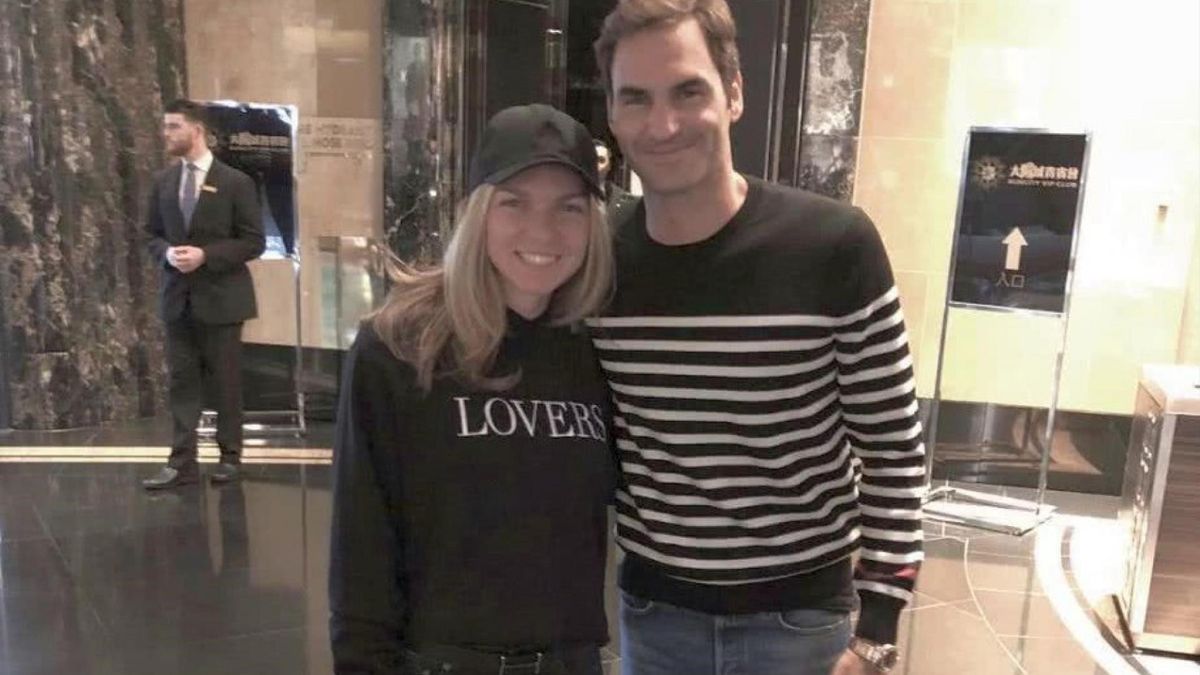 Simona Halep & Roger Federer