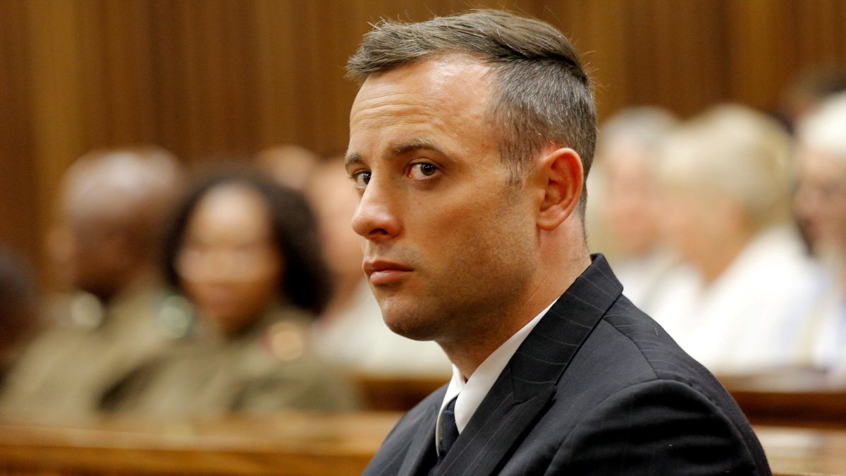 Former Paralympian Oscar Pistorius appears for sentencing for the murder of Reeva Steenkamp at the Pretoria High Court, South Africa June 14, 2016.