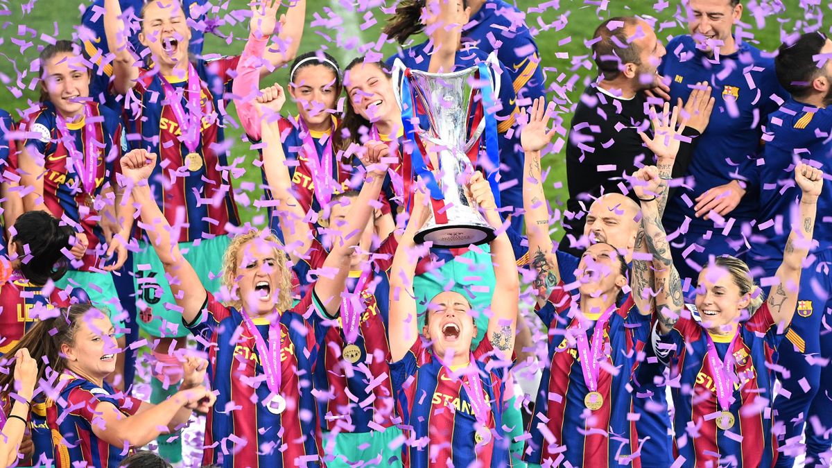 Der FC Barcelona hat erstmals die Champions League bei den Frauen gewonnen