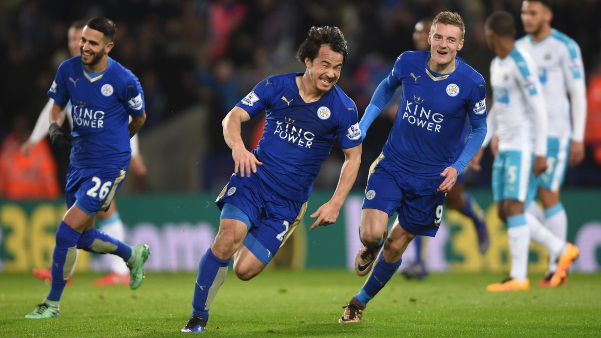 Okazaki S Stunning Overhead Kick Sinks Newcastle And Sends Leicester Five Points Clear Eurosport