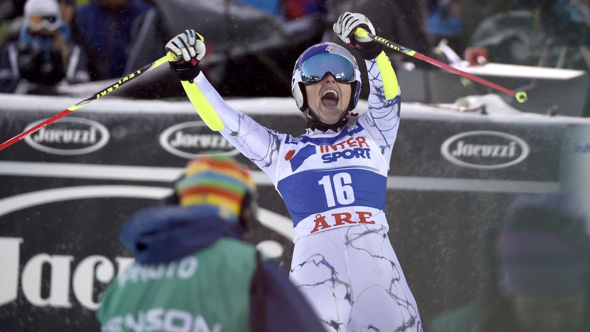 Lindsey Vonn wins World Cup giant slalom by 0.07 seconds in Are, Sweden Eurosport