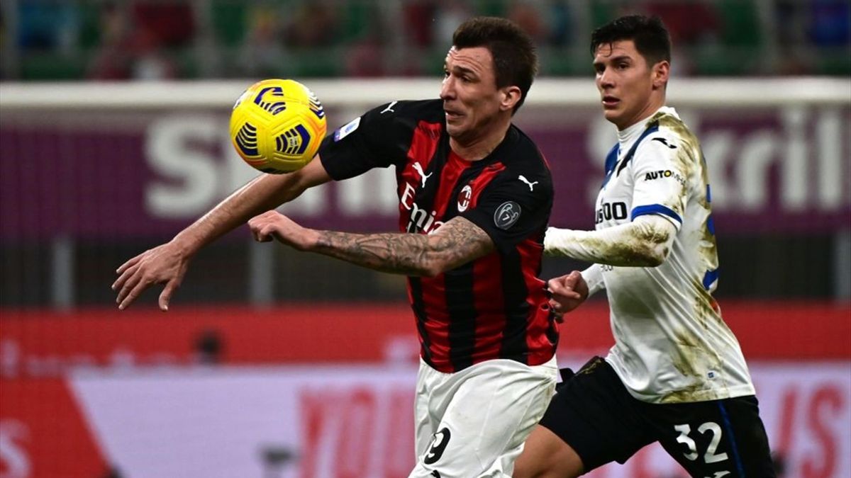 Mandzukic - Milan-Atalanta - Serie A 2020/2021 - Getty Images