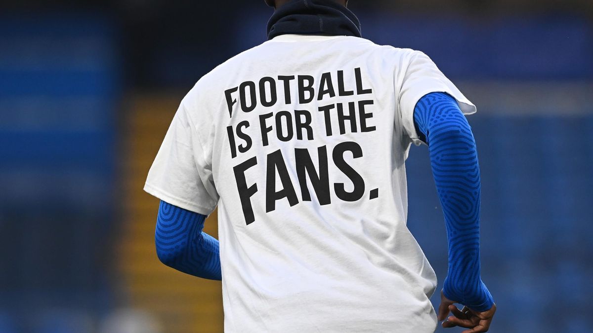 Brighton followed Leeds in wearing protest t-shirts in the warm-up before their game with Chelsea