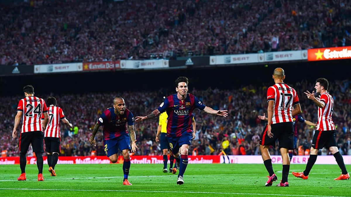 El mejor gol de las finales de Copa, el de Messi al Athletic en 2015 -  Eurosport