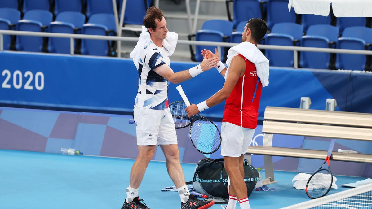 Andy Murray and Novak Djokovic shared a practice session ahead of Tokyo 2020
