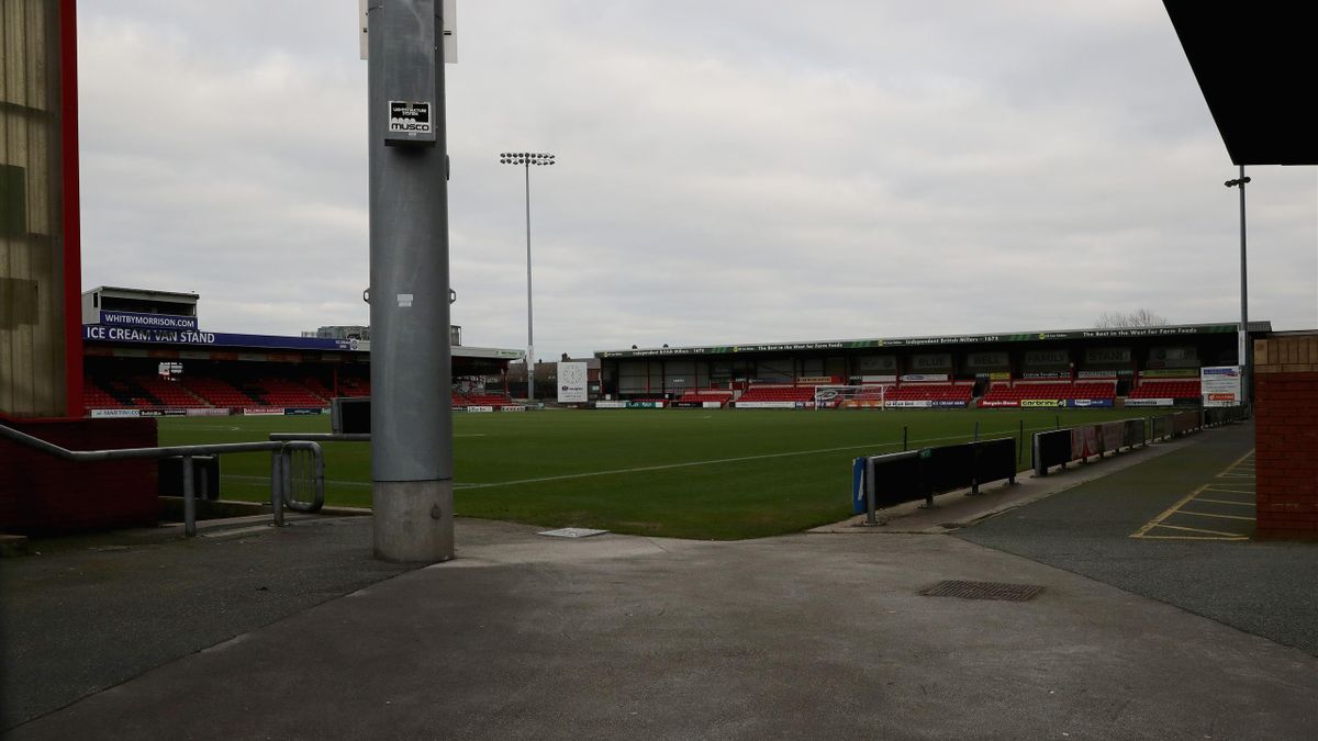 A general view of Alexandra Stadium, Gresty Road, the home of Crewe Alexandra